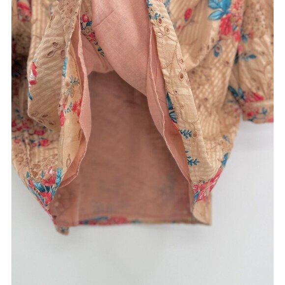 Walter Baker Women’s Irma Top In Bontanic Eyelet Blouse Boho Size XL - Picture 11 of 13